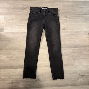 ❤️ Joe’s Jeans Lara Mid Rise Raw Ankle Straight Leg Jeans